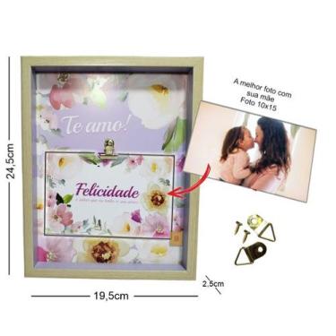 Imagem de Porta Retrato Quadro Mural Frases Motivacionais Dia das Mães - MultiA,