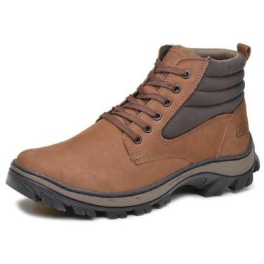 Imagem de Bota Coturno Masculino De Segurança Couro EPI CA Gogowear Dia a Dia Al