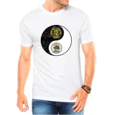 Imagem de Camiseta Masculina Branca Cobra Kai 01 - DESIGN CAMISETAS, Branco, GG