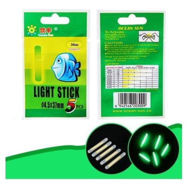 Imagem de 50 Un Bastão Luminoso Pesca Noturna Luz Química Light Stick, Verde