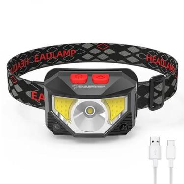 Imagem de Lanterna De Cabeça Gold Sports Holofote Pro Recarregável 8 Model Bater