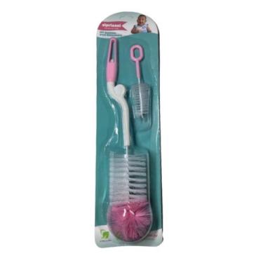 Imagem de Kit Escova para Mamadeira Rosa Siprianni