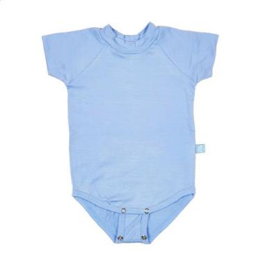 Imagem de Body Manga Curta Modal Extensível Frozen Azul Concuca, M/G