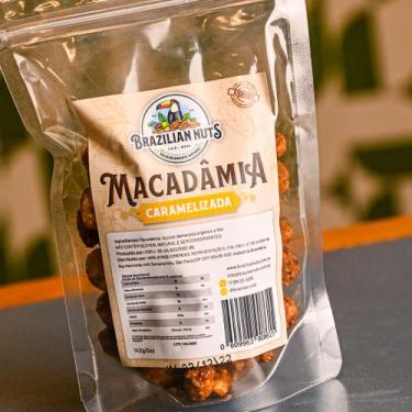 Imagem de Macadâmia caramelizada com mel 142g - Brazlian Nuts