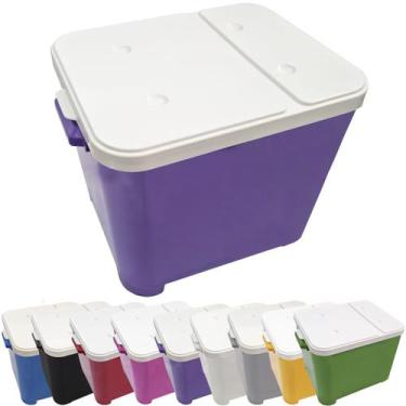 Imagem de Container Porta Ração Canister Plástico com Tampa Protege Conserva Fur