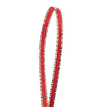 Imagem de Fita de cetim com borda de ouro vermelho de 0,63 cm x 50 metros