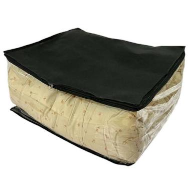 Imagem de Organizador Maleiro Preto GG Para Guarda Roupas e Gavetas 123Organizei