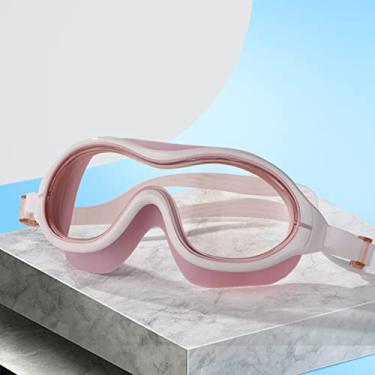 Imagem de ZSYSUP Uv Impermeável Anti Nevoeiro Óculos De Banho Natação Mergulho Óculos De Água Ajustável Óculos De Natação Feminino Masculino Esportes (Lihgt Rosa)