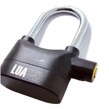 Imagem de Cadeado com Alarme Sirene Grande Anti furto 110db Som Alto Segurança