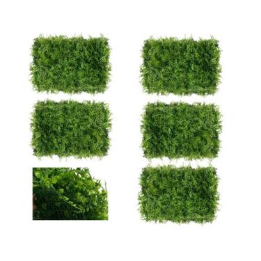 Imagem de 5 Painéis Decorativos de Folhas Artificiais Realistas Placa de Folhage