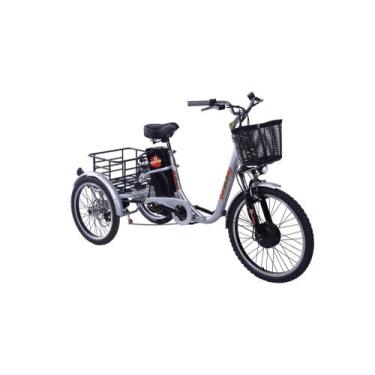 Imagem de Triciclo Elétrico Adulto Dream Bike - Prata - Elektra 500