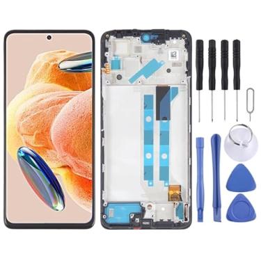Imagem de tela Para Xiaomi Redmi Note 12 Pro 4G OLED Material Digitalizador de tela LCD Montagem completa com quadro substituição da tela