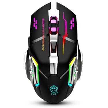 Imagem de Mouse Gamer USB Com LED 4800 DPI, 6 Botões, FZF