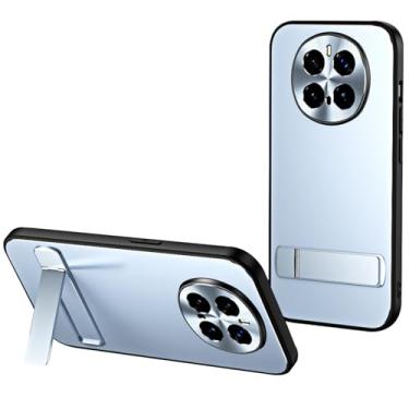 Imagem de POYUFRG Capa ultrafina para Honor Magic 7 Pro/7, capa para celular com suporte dobrável para proteção total da lente antirimpressões digitais, azul, 7