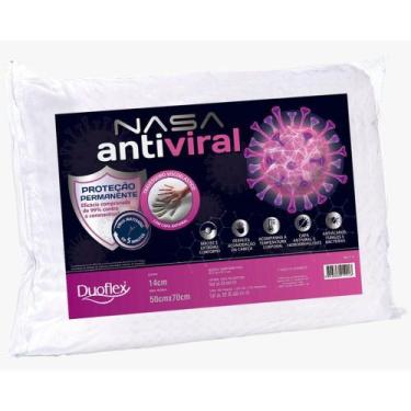 Imagem de Travesseiro Antiviral Nasa - Com Inativação de Vírus - Duoflex