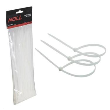 Imagem de Abraçadeira de Nylon Branco 6mm X 400mm 100un (80,0010) - Noll