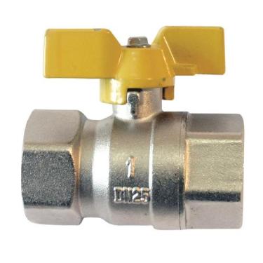 Imagem de Válvula Esfera Gás F/F Borb.Alum.Passagem Plena 1" Kit com 12 unidades
