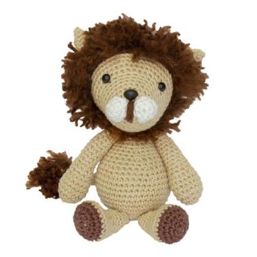 Imagem de Leão Rick Amigurumi Crochê Quarto Bebê Infantil Unissex - Potinho de M