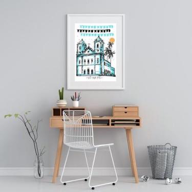 Imagem de Quadro Salvador Igreja Bonfim - 60x48cm - Quadros On-line, Madeira bra