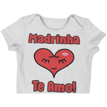Imagem de Body do Bebê Madrinha te Amo dia das Mães Branca - Del France, P