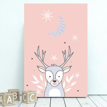 Imagem de Placa Decorativa MDF Infantil Alce 20x30cm - Quartinhos