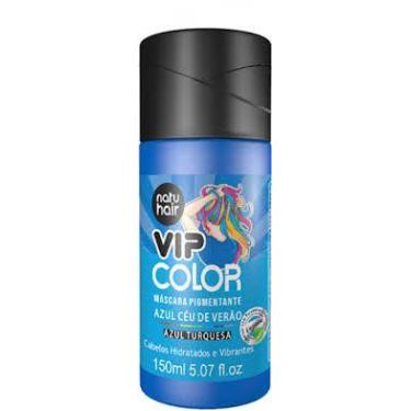Imagem de Máscara Pigmentante Vip Color Azul Céu de Verão Natuhair (Azul Turques