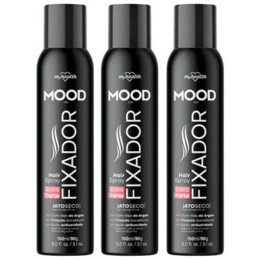 Imagem de Kit 3 Hair Spray Fixador Extra Forte Mood 150Ml - My Health