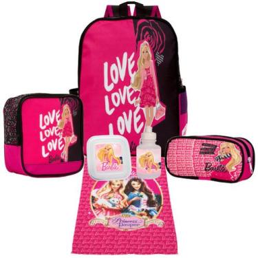 Imagem de Mochila com Lancheira Barbie Completa e Acessórios Toys 2U