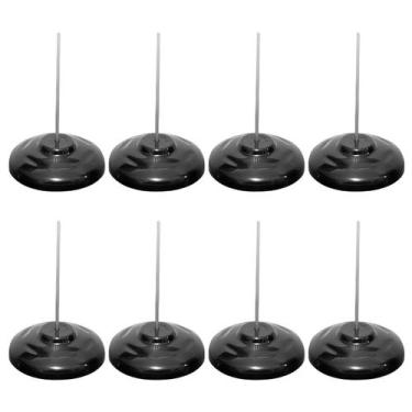 Imagem de Espeto para Papel Comanda Preto Base Plástica Kit c/ 8 Unidades Cavia