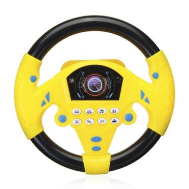 Imagem de Volante Brinquedo musical Som Simulação Driving Car!(amarelo c/ preto)