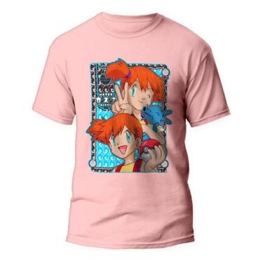 Imagem de Camiseta Misty Anime Pokemon Horsea Camisa 100% Algodão - Kamisetas Ot