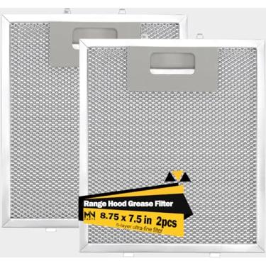 Imagem de MNPARTS Substituição do filtro de exaustor W10915369 22 cm x 19 cm para substituição do exaustor Whirlp Kitchen Jenn com tela de alumínio de 5 camadas e moldura espessa, 2 peças