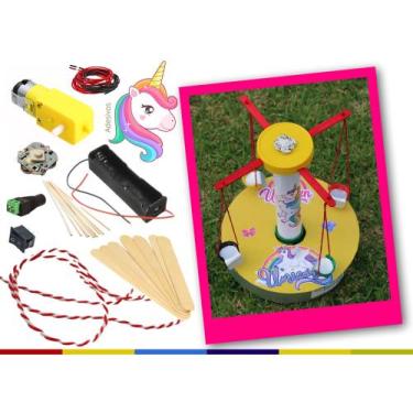 Imagem de Kit Robótica para montagem do Carrossel Elétrico de Unicórnios DIY - P