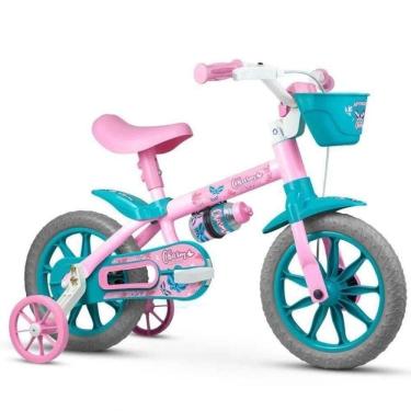 Imagem de Bicicleta Infantil Aro 12 Com Rodinhas Menina Charm - Nathor