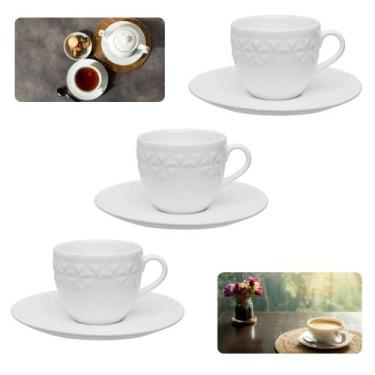 Imagem de Conjunto 3 Xicaras Mia Perola 75 Ml Cafézinho - Oxford