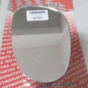 Imagem de Lente com Base Acoplada Espelho Retrovisor Grand Siena Esquerdo, Lado Motorista