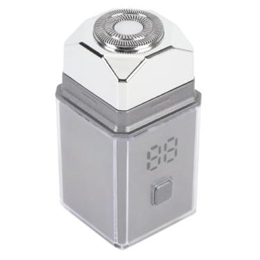 Imagem de Aparador de Barba para Viagem para Homens, Barbeadores Elétricos Recarregáveis ​​portáteis, Barbear Seco e úmido, IPX7 à Prova D'água, Silencioso, (Prata)