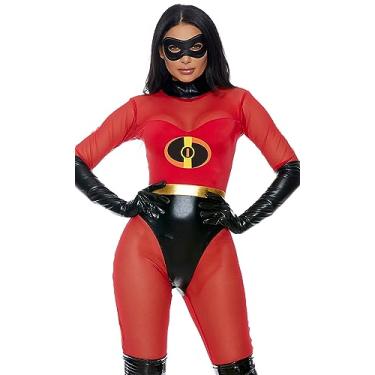 Imagem de Forplay Super Suit Costume - Superhero Halloween Costume for Women with Premium Fabric & Accessories - 3-Piece Fancy Costume Set Outfit for Party