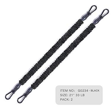 Imagem de INNSTAR Acessórios de faixas de resistência, acessório de faixas de exercício, alças de fitness, barra de treino para academia em casa, treino de corpo inteiro (faixa de agachamento preta (15 kg) - 55