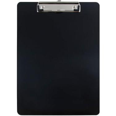 Imagem de JAM PAPER Pranchetas de alumínio com clipe de metal de perfil baixo - Tamanho carta (23 x 30,5) - Preto - Prancheta vendida individualmente