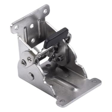 Imagem de IEUDNS Suporte Dobrável de Dobradiça com Trava Automática, Fácil de Instalar, Perna de Mesa, Suporte de Extensão de Bloqueio Dobrável para Móveis de Mesa, Freio Duplo Prateado