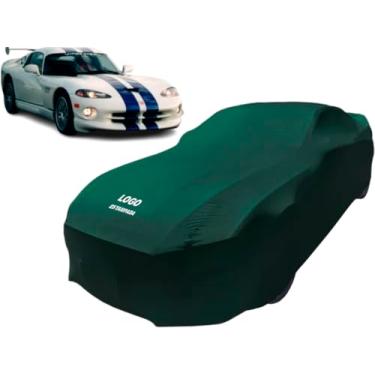 Imagem de Capa Tecido Helanca Para Cobrir Carro Dodge Viper Antigo (Verde)