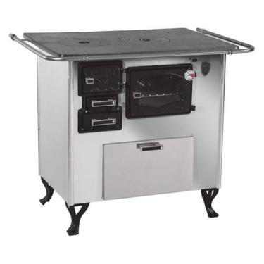 Imagem de Fogão A Lenha C Forninho C Caixa Dir Inox Fornos Pinhal N1. 