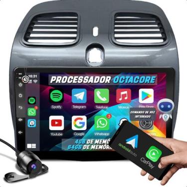 Imagem de Central Multimidia 9 Polegadas 2 din Android Carplay Gps com Câmera e 