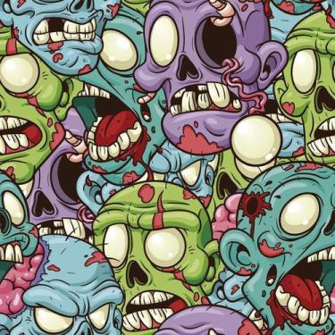 Imagem de Papel De Parede Adesivo Zombie Zumbi Teen Quarto 5m - Bazar dos Quadro