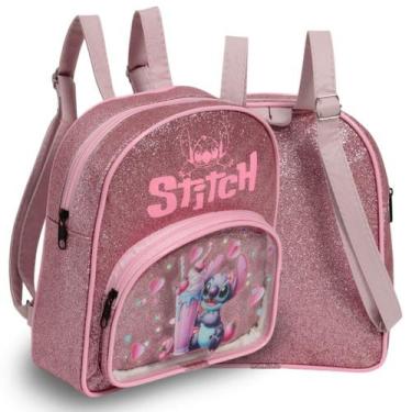 Imagem de Mochila Infantil Lilo Stitch De Costas Tam P Resistente - Plike