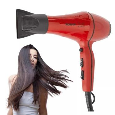 Imagem de Secador De Cabelos 110v Taiff Style Profissional Íon 2000w, Vermelho, 