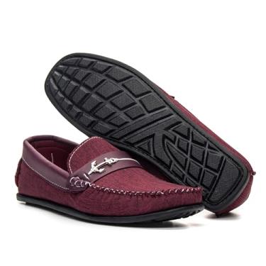 Imagem de Mocassim Masculino Dockside Carmurça Jeans 101 (Bordô, BR, Adulto, Numérico, 42)