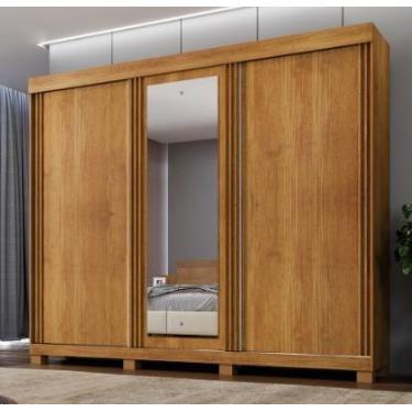 Imagem de Guarda Roupa Siena 3 Portas de Correr Benetil Móveis - Cinamomo