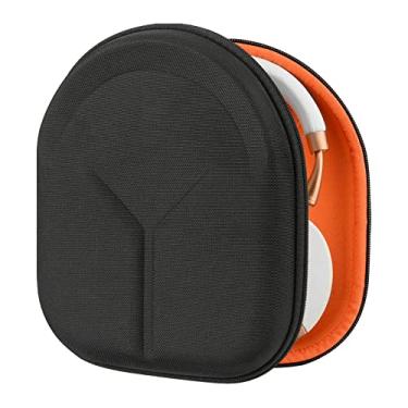 Imagem de Geekria Capa de fone de ouvido UltraShell compatível com Parrot Zik 2.0, Zik 3, Zik Case, bolsa de transporte rígida de substituição para viagem com armazenamento de cabo (preto)